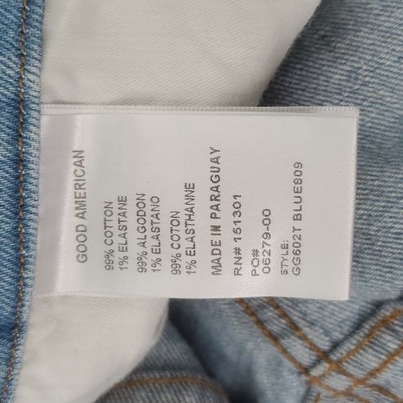 GOOD AMERICAN The Weekender Good Girlfriend High Rise Jean In Light Blue - Picture 8 of 11